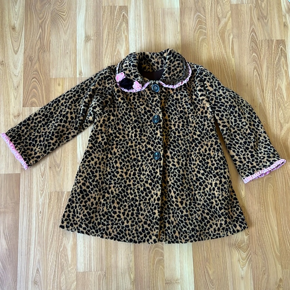 Corky & Company Leopard Faux Fur Coat